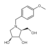 (2S,3S,4S)-2-(hydroxymethyl)-1-(4-methoxybenzyl)pyrrolidine-3,4-diol结构式