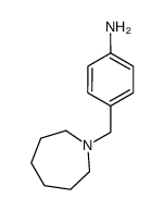 4-(氮杂环庚烷-1-基甲基)苯胺结构式