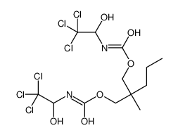 Bis[N-(2,2,2-trichloro-1-hydroxyethyl)carbamic acid]2-methyl-2-propyltrimethylene ester Structure