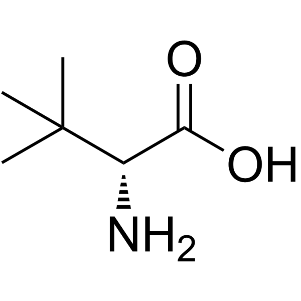 D-叔亮氨酸结构式