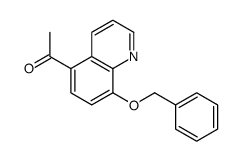 5-乙酰基-8-苄氧基喹啉结构式
