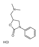 5-[(dimethylamino)methyl]-3-phenyl-1,3-oxazolidin-2-one,hydrochloride Structure