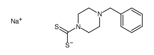 sodium 4-benzylpiperazine-1-carbodithioate结构式