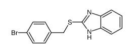 2-[(4-bromophenyl)methylsulfanyl]-1H-benzimidazole Structure