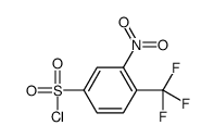 4-Nitro-3-(trifluoromethyl)benzenesulfonylchloride结构式