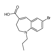 7-bromo-1-propyl-2,3-dihydro-1H-1-benzazepine-4-carboxylic acid Structure