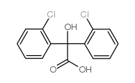 1,1-二(2-氯苯基)-1-羟基乙酸结构式