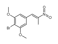 (+/-)-1-(4-bromo-3,5-dimethoxyphenyl)-2-nitropropene Structure