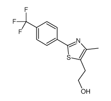 2-[4-methyl-2-[4-(trifluoromethyl)phenyl]-1,3-thiazol-5-yl]ethanol Structure