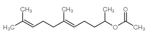 E-6,10-二甲基-5,9-十一碳二烯-2-醇乙酸酯结构式