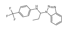 (1-benzotriazol-1-yl-propyl)-(4-trifluoromethyl-phenyl)-amine Structure