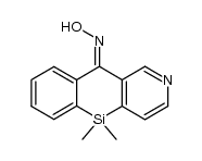 9,9-dimethyl-10-oximino-9,10-dihydro-9-sila-3-azaanthracene结构式