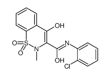 N-(2-Chlorophenyl)-4-hydroxy-2-methyl-2H-1,2-benzothiazine-3-carboxamide 1,1-dioxide Structure