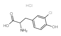 3-chloro-l-tyrosine hydrochloride Structure