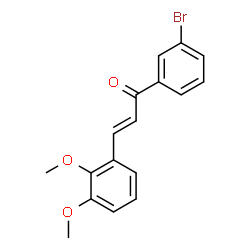 (2E)-1-(3-溴苯基)-3-(2,3-二甲氧基苯基)丙-2-烯-1-酮结构式