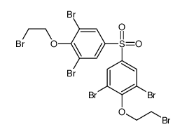 1,3-dibromo-2-(2-bromoethoxy)-5-[3,5-dibromo-4-(2-bromoethoxy)phenyl]sulfonylbenzene Structure