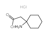 2-(1-氨基环己基)乙酸 盐酸盐结构式