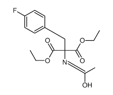 diethyl 2-acetamido-2-[(4-fluorophenyl)methyl]propanedioate结构式