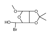methyl 5-bromo-5-deoxy-2,3-O-isopropylidene-β-D-ribofuranoside结构式