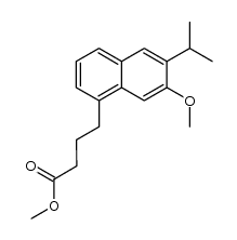 Methyl 4-(6-isopropyl-7-methoxy-1-naphthyl)butanoate结构式
