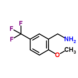 2-Methoxy-5-(trifluoromethyl)benzylamine Structure