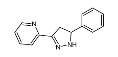 2-(5-phenyl-4,5-dihydro-1H-pyrazol-3-yl)pyridine Structure