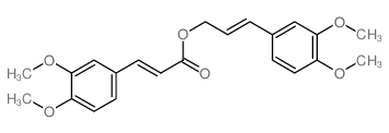 [(E)-3-(3,4-dimethoxyphenyl)prop-2-enyl] (E)-3-(3,4-dimethoxyphenyl)prop-2-enoate结构式