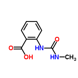 2-[[(甲基氨基)羰基]氨基]-苯甲酸结构式