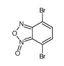 4,7-dibromo-3-oxido-2,1,3-benzoxadiazol-3-ium结构式
