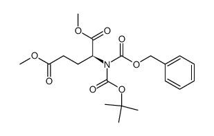 dimethyl (2S)-2-{N-[(tert-butoxy)carbonyl]benzyloxycarbonylamino}pentane-1,5-dioate结构式