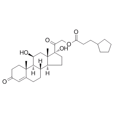 Hydrocortisone cypionate Structure