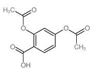 2,4-diacetyloxybenzoic acid结构式