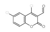4,6-二氯-3-甲酰基香豆素结构式