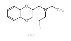 2-(N-(2-CHLOROETHYL)-N-ETHYLAMINO METHYL)-1,4-BENZODIOXAN HYDROCHLORIDE结构式