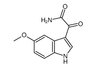 2-(5-甲氧基-1H-吲哚-3-基)-2-氧代乙酰胺结构式