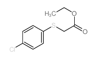 Acetic acid,2-[(4-chlorophenyl)thio]-, ethyl ester Structure