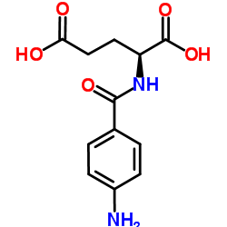 N-(P-AMINOBENZOYL)-L-GLUTAMIC ACID Structure