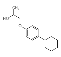 1-(4-cyclohexylphenoxy)propan-2-ol结构式