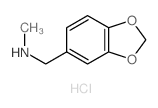 1-(苯并[d][1,3]二氧代l-5-基)-N-甲基甲胺盐酸盐结构式