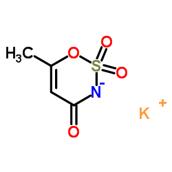 Acesulfame potassium structure