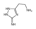 5-(2-aminoethyl)-1H-1,2,4-triazol-3-amine结构式