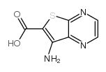 7-氨基噻吩并[2,3-b]吡嗪-6-羧酸结构式