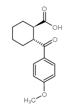 trans-2-(4-methoxybenzoyl)cyclohexane-1-carboxylic acid structure