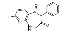 2-methyl-6-phenyl-8,9-dihydropyrido[2,3-b]azepine-5,7-dione Structure