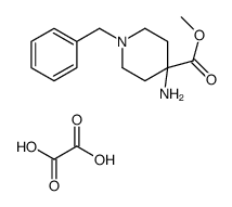 methyl 4-amino-1-benzylpiperidine-4-carboxylate,oxalic acid Structure