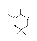 3,5,5-trimethyl-2-oxomorpholin-3-yl radical结构式