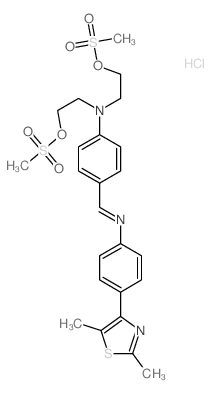 4-[[4-(2,5-dimethyl-1,3-thiazol-4-yl)phenyl]iminomethyl]-N,N-bis(2-methylsulfonyloxyethyl)aniline picture