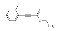 (2-FLUORO-PHENYL)-PROPYNOIC ACID ETHYL ESTER Structure