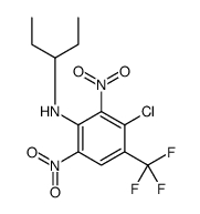 3-chloro-2,6-dinitro-N-pentan-3-yl-4-(trifluoromethyl)aniline Structure