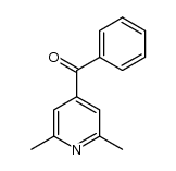 2,6-dimethylpyridin-4-yl phenyl ketone结构式